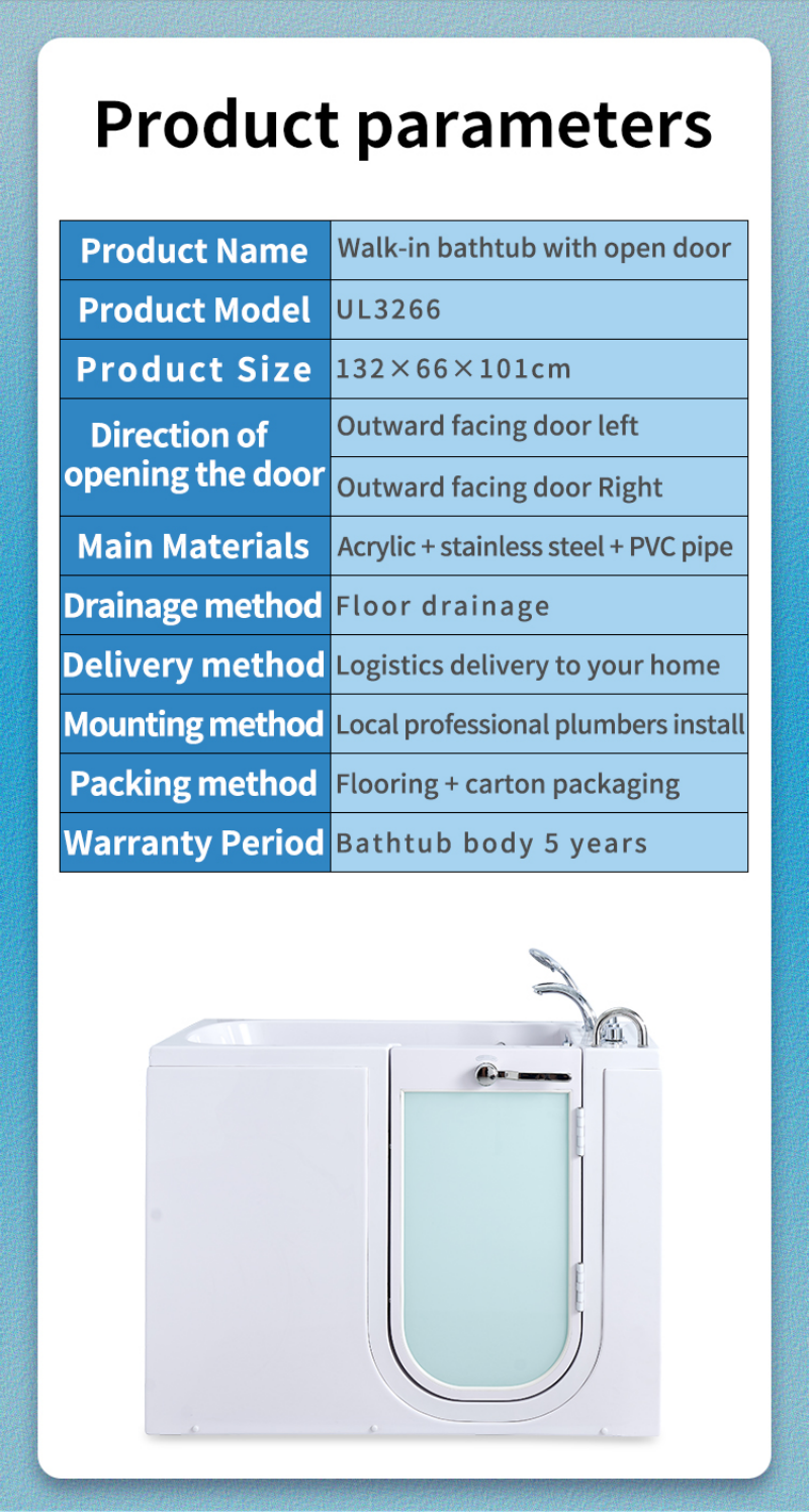 „Zink Z1366 UPC“ nešiojamos sūkurinės vonios, neįgaliesiems skirtos vonios dušas (8)